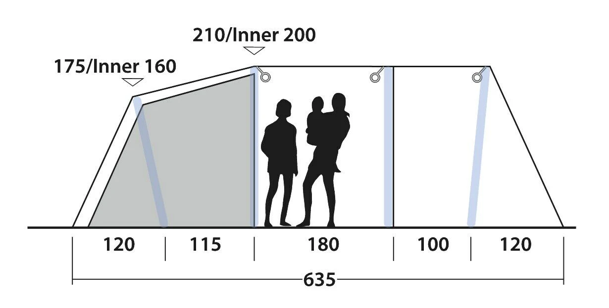 Outwell Parkdale 4PA Tent (2023) 3 Outwell Parkdale 4PA Tent (2023) - Image 3