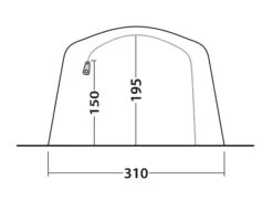 Outwell Parkdale 4PA Tent (2023) 21 Outwell Parkdale 4PA Tent (2023) -Vango Shop 111180 parkdale 4pa drawing other5