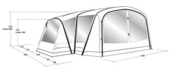 Outwell Oakdale 5PA Tent (2023) -Vango Shop 111183 oakdale 5pa drawing perspective2