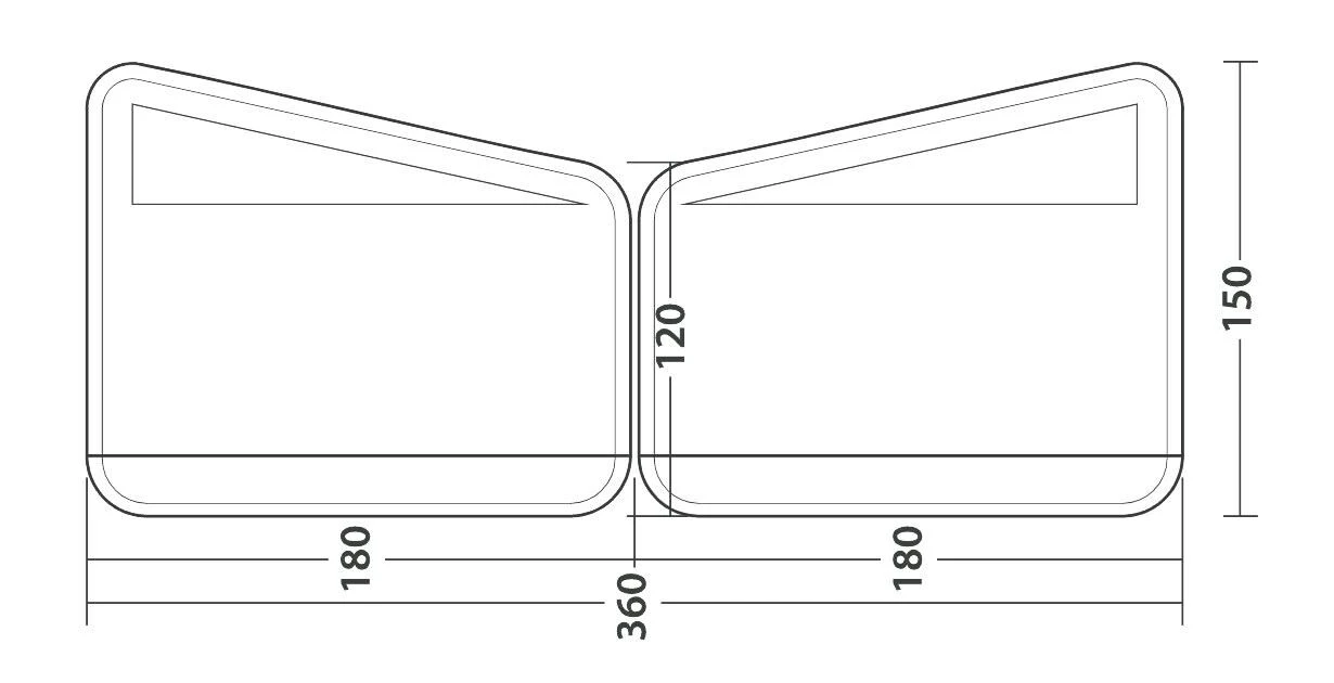 Outwell Windscreen Air Scalable 180 2 Outwell Windscreen Air Scalable 180 - Image 2