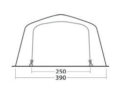 Outwell Wood Lake 6ATC Tent (2022) -Vango Shop 111267 wood lake 6atc drawing other4