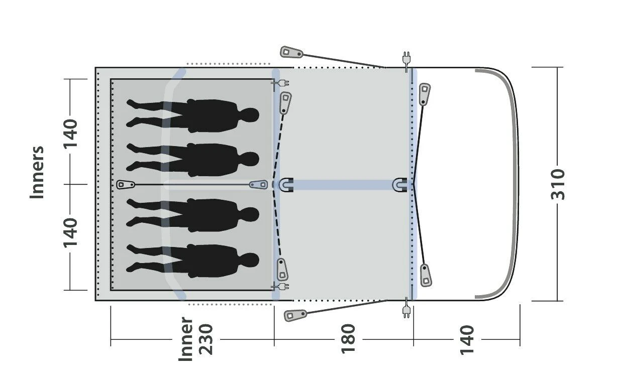 Outwell Springville 4SA Tent (2023) 3 Outwell Springville 4SA Tent (2023) - Image 3