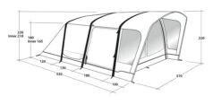 Outwell Springville 4SA Tent (2023) 22 Outwell Springville 4SA Tent (2023) -Vango Shop 111275 springville 4sa drawing perspective2