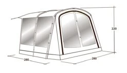 Outwell Universal Awning Size 1 (2022) 10 Outwell Universal Awning Size 1 (2022) -Vango Shop 111290 universal awning size 1 drawing perspective2