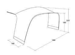 Outwell Lounge Tent Connector M (2023) 9 Outwell Lounge Tent Connector M (2023) -Vango Shop 111342 lounge tent connector m drawing perspective2 page 0001