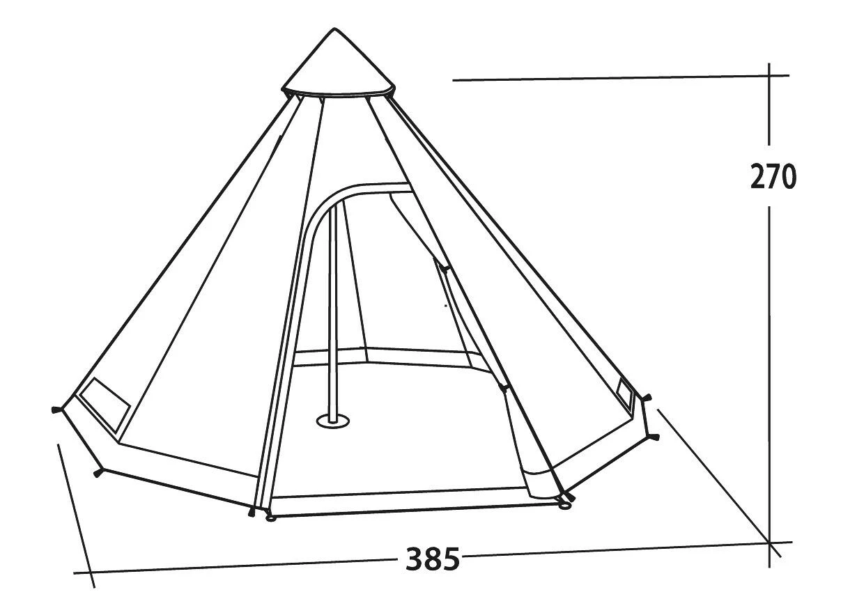 Easy Camp Moonlight Tipi Tent 2 Easy Camp Moonlight Tipi Tent - Image 2