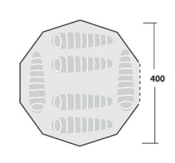 Robens Klondike Tipi Tent (2023) 8 Robens Klondike Tipi Tent (2023) -Vango Shop 130083 klondike drawing floorplan 14532