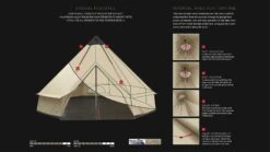 Robens Klondike Grande Tipi Tent (2023) -Vango Shop 130174 klondike grande feature photo7