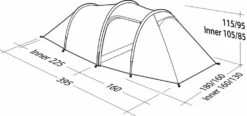 Robens Voyager 3EX Tent (2022) 11 Robens Voyager 3EX Tent (2022) -Vango Shop 130264 voyager 3ex drawing perspective2