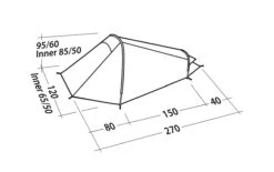 Robens Arrow Head Tent (2021) -Vango Shop 130272 arrow head drawing perspective2