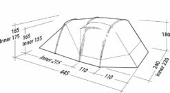 Robens Double Dreamer 4 Tent (2023) -Vango Shop 130278 double dreamer 4 drawing perspective2