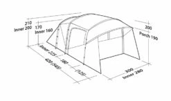 Robens Wolf Moon 5xp Tent (2023) -Vango Shop 130284 wolf moon 5xp drawing perspective35