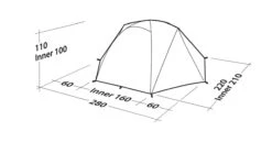 Robens Boulder 3 Tent (2023) -Vango Shop 130290 boulder 3 drawing perspective2