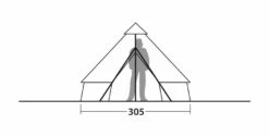 Robens Klondike S Tipi Tent (2022) -Vango Shop 130307 klondike s drawing other29