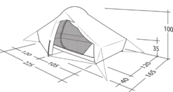 Robens Chaser 2 Tent (2023) 24 Robens Chaser 2 Tent (2023) -Vango Shop 130316 chaser 2 drawing perspective2