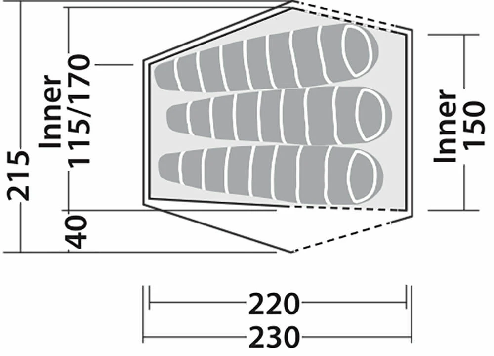 Robens Chaser 3XE Tent (2022) 4 Robens Chaser 3XE Tent (2022) - Image 4