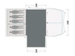 Outwell Mountain Lake 5ATC Flat Woven Carpet 5 Outwell Mountain Lake 5ATC Flat Woven Carpet -Vango Shop 170890 flat woven carpet mountain lake 5atc drawing floorplan2