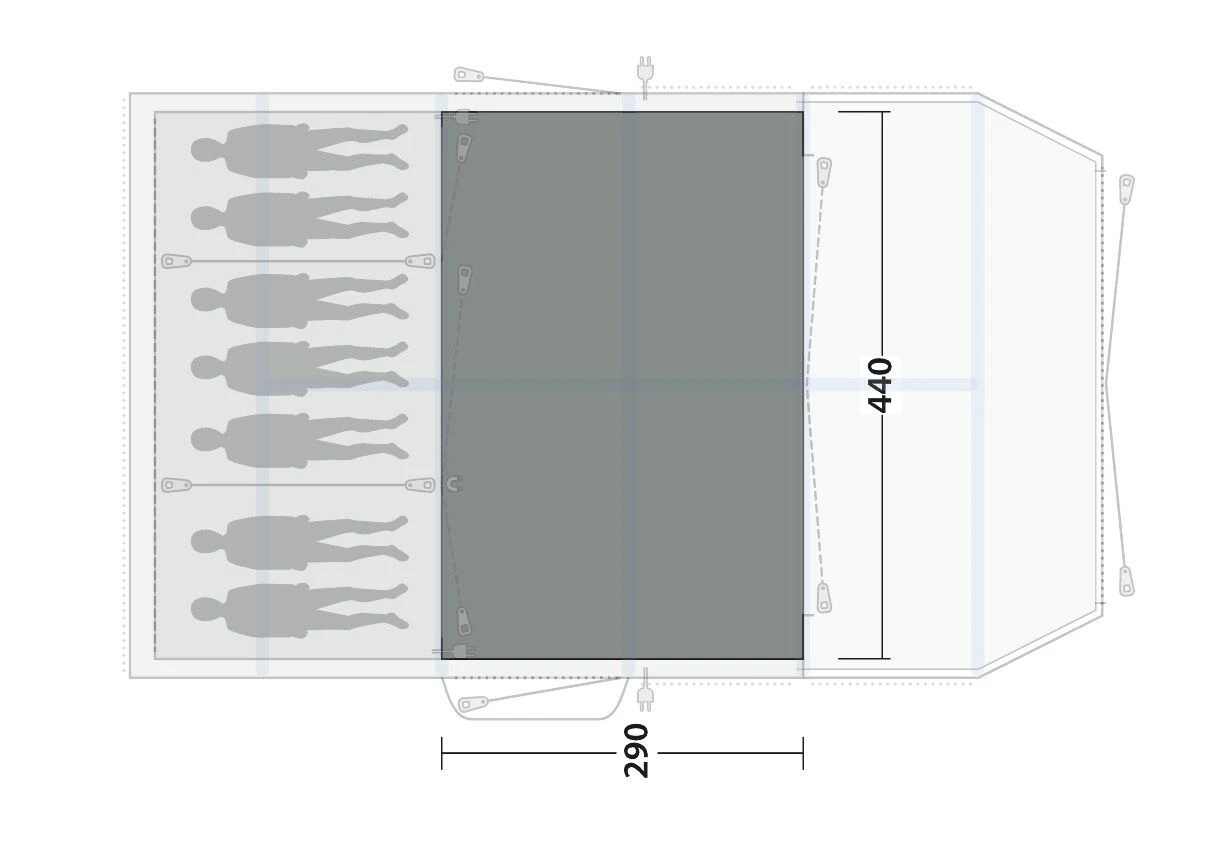 Outwell Knoxville 7SA Flat Woven Carpet 3 Outwell Knoxville 7SA Flat Woven Carpet - Image 3