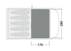 Robens Fleece Carpet Wolf Moon 5XP 5 Robens Fleece Carpet Wolf Moon 5XP -Vango Shop 190070 fleece carpet wolf moon 5xp drawing floorplan2