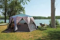 Coleman Cortes Octagon 8 Tent 21 Coleman Cortes Octagon 8 Tent -Vango Shop 2000030279 cortes octagon blue lif 4
