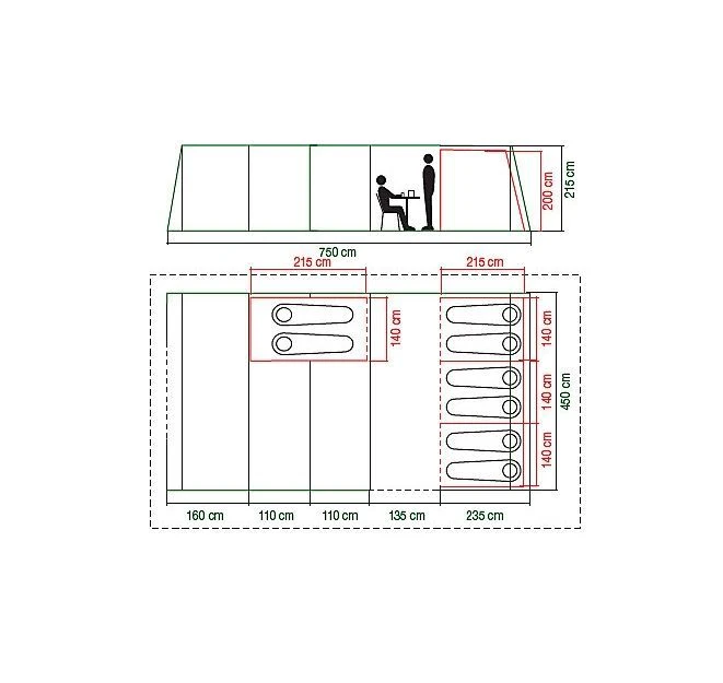 Coleman Weathermaster 8XL Air Tent 2 Coleman Weathermaster 8XL Air Tent - Image 2