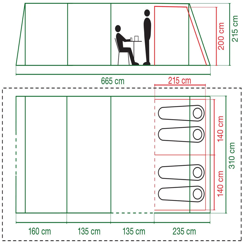 Coleman Valdes Deluxe 4xl Air Blackout Tent 2 Coleman Valdes Deluxe 4xl Air Blackout Tent - Image 2