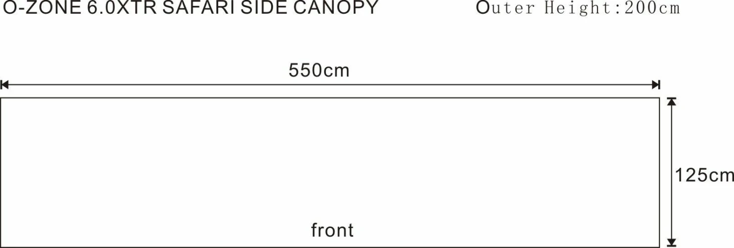 Outdoor Revolution O-Zone 6.0xtr Safari Side Sun Wing 5 Outdoor Revolution O-Zone 6.0xtr Safari Side Sun Wing - Image 5