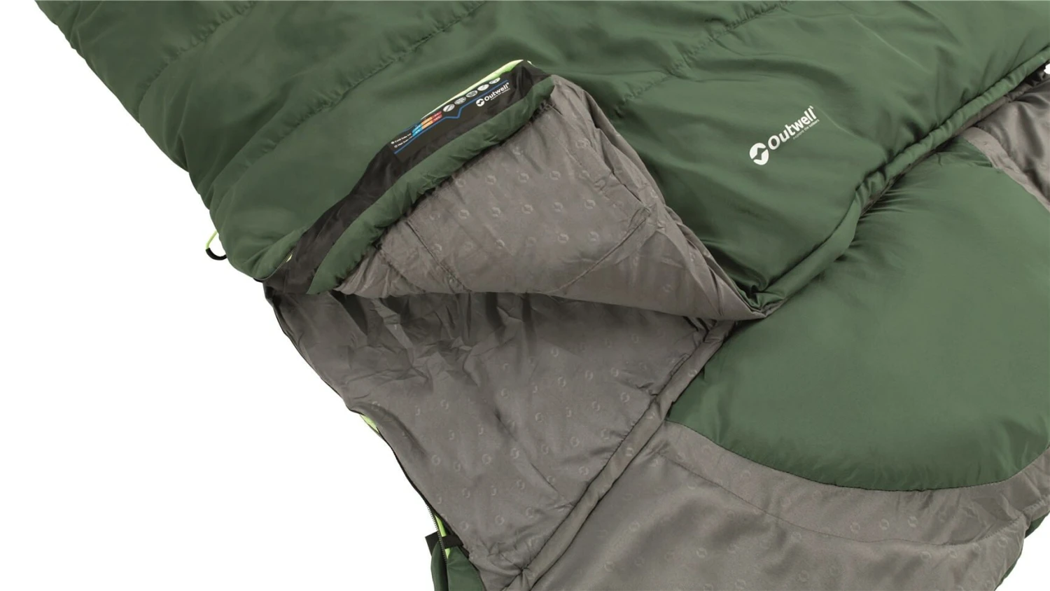 Outwell Contour Lux XL (Green) Sleeping Bag 10 Outwell Contour Lux XL (Green) Sleeping Bag - Image 10