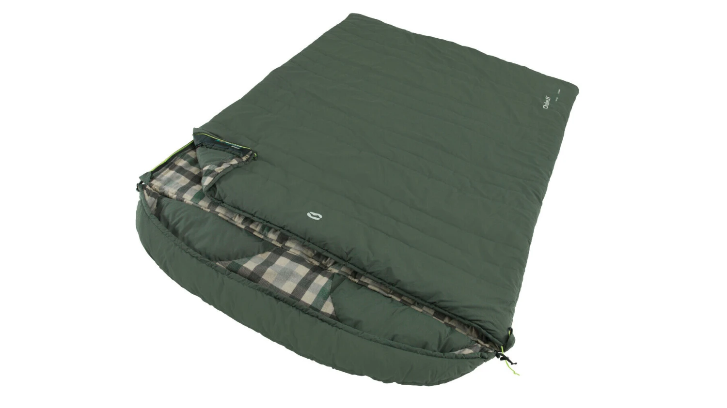 Outwell Camper Lux Double Sleeping Bag - Forest Green (2023) 6 Outwell Camper Lux Double Sleeping Bag - Forest Green (2023) - Image 6