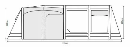 Outdoor Revolution Airedale 7.0SE Tent Bundle (2023) 2 Outdoor Revolution Airedale 7.0SE Tent Bundle (2023) - Image 2