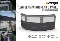 Vango Airbeam Windbreak 3 Panel (Elements Proshield) -Vango Shop airbeam windbreak 3 panel elements proshield high res