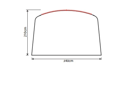 Outdoor Revolution Airedale 5.0s Front Sun Canopy 4 Outdoor Revolution Airedale 5.0s Front Sun Canopy - Image 4