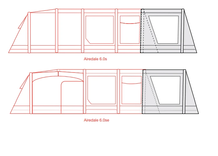 Outdoor Revolution Airedale 6.0s / 6.0se Front Porch Extension 2 Outdoor Revolution Airedale 6.0s / 6.0se Front Porch Extension - Image 2
