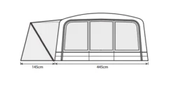 Outdoor Revolution Airedale 7.0SE Tent (2022) 14 Outdoor Revolution Airedale 7.0SE Tent (2022) -Vango Shop airedale 7se floorplan 3