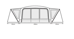 Outdoor Revolution Airedale 9.0DSE Tent (2022) -Vango Shop airedale 9se 2