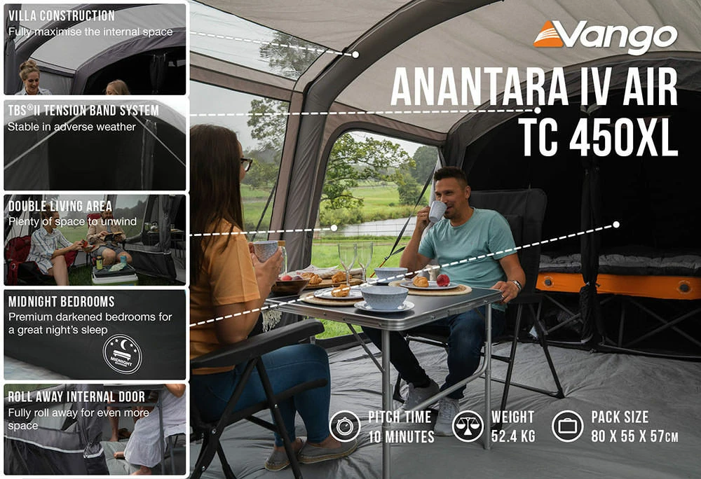 Vango Airbeam Vango Anantara IV TC 450XL Air Tent (2023) 5 Vango Airbeam Vango Anantara IV TC 450XL Air Tent (2023) - Image 5