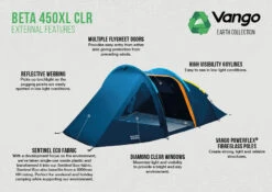 Vango Beta 450xl CLR Tent (2023) -Vango Shop beta 450xl clr lr