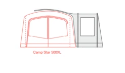 Outdoor Revolution Camp Star Side Porch (500xl, 600, 700) (2022) 14 Outdoor Revolution Camp Star Side Porch (500xl, 600, 700) (2022) -Vango Shop campstar side porch floorplan 3 1