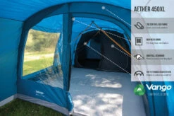 Vango Aether Poled 450XL Tent (2022) -Vango Shop earth collection poled infographics call outs5