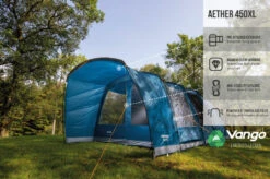 Vango Aether Poled 450XL Tent (2022) -Vango Shop earth collection poled infographics call outs6