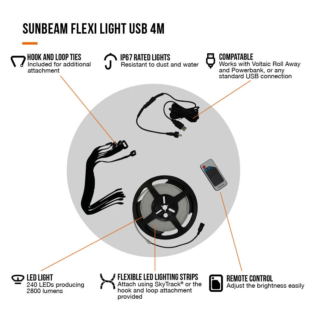 Vango Sunbeam Flexi Light 4m (USB) 2 Vango Sunbeam Flexi Light 4m (USB) - Image 2
