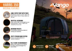 Vango Harris 350 Poled Tent (2023) 14 Vango Harris 350 Poled Tent (2023) -Vango Shop harris 350 infographic2