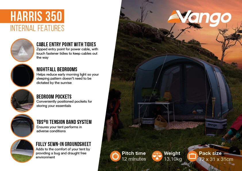 Vango Harris 350 Poled Tent (2023) 7 Vango Harris 350 Poled Tent (2023) - Image 7