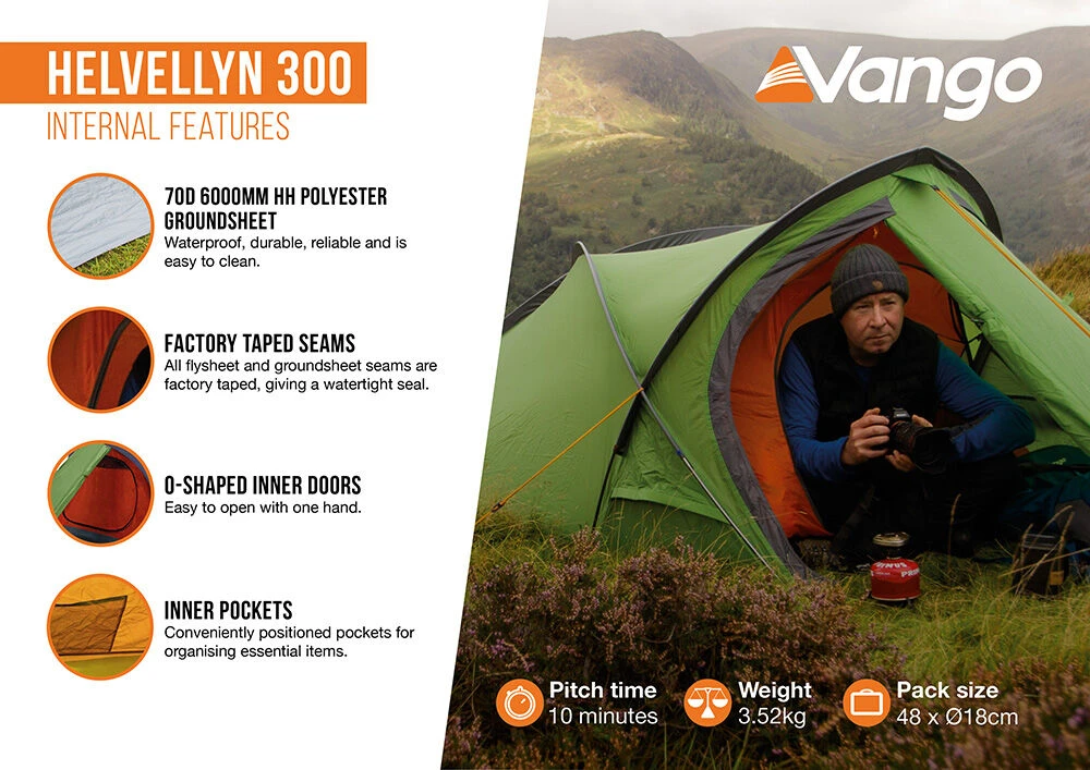 Vango Helvellyn 300 Tent (2022) 4 Vango Helvellyn 300 Tent (2022) - Image 4