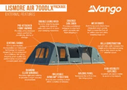 Vango Airbeam Vango Lismore Air 700DLX Tent Package (2023) 14 Vango Airbeam Vango Lismore Air 700DLX Tent Package (2023) -Vango Shop lismore air 700dlx package