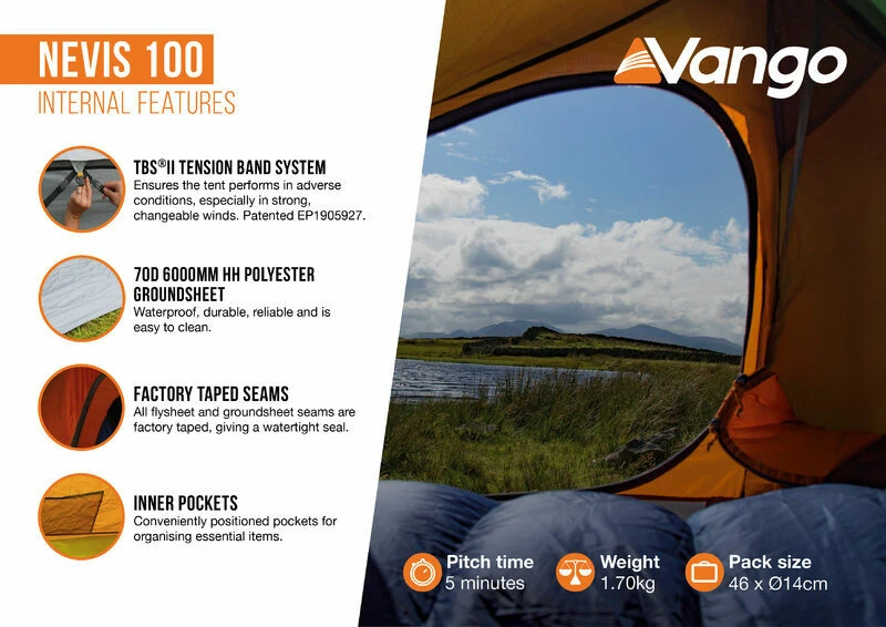 Vango Nevis 100 Tent (2023) 4 Vango Nevis 100 Tent (2023) - Image 4