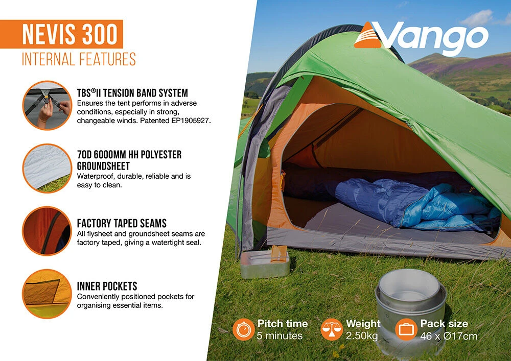 Vango Nevis 300 Tent (2023) 5 Vango Nevis 300 Tent (2023) - Image 5