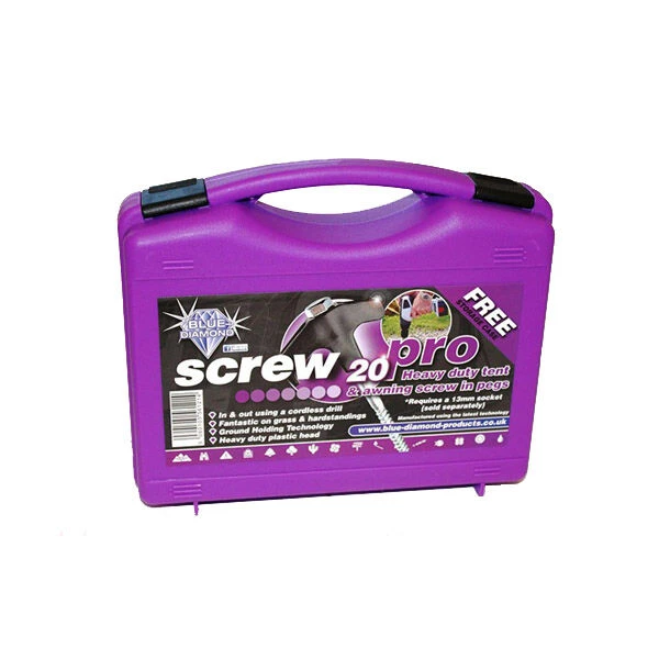 Blue Diamond Screw Pegs (Case Of 20) (PEG223) 1 Blue Diamond Screw Pegs (Case Of 20) (PEG223)