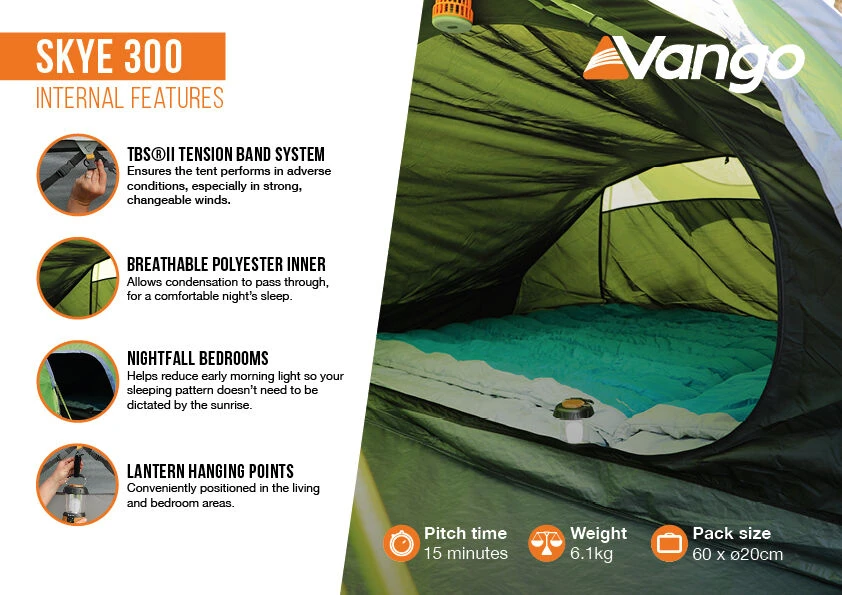 Vango Skye 300 Tent (2022) 4 Vango Skye 300 Tent (2022) - Image 4