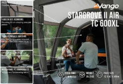 Vango Airbeam Vango Stargrove II TC 600XL Air Tent (2022) 14 Vango Airbeam Vango Stargrove II TC 600XL Air Tent (2022) -Vango Shop stargrove ii air tc 600xl low res